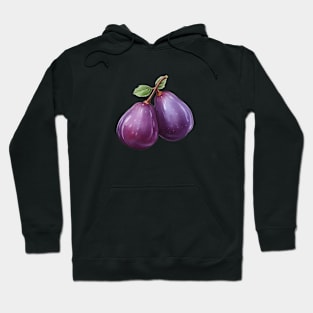 Cute Plums Art Hoodie